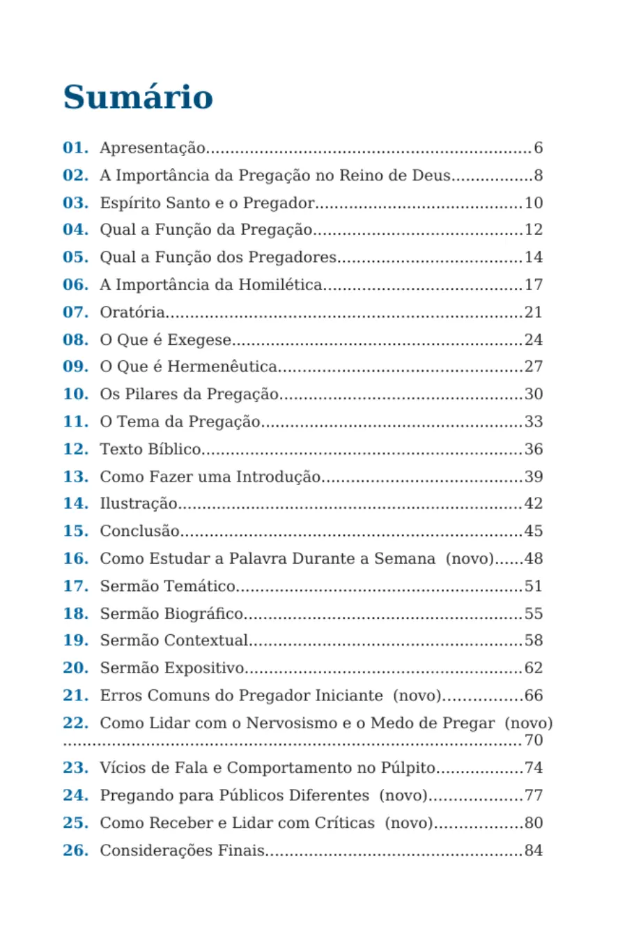 Página 5 do Manual do Pregador