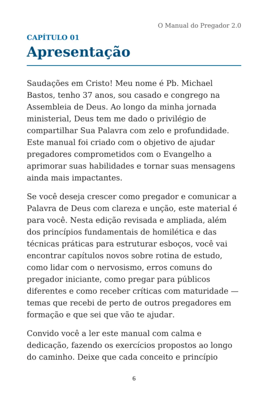 Página 7 do Manual do Pregador