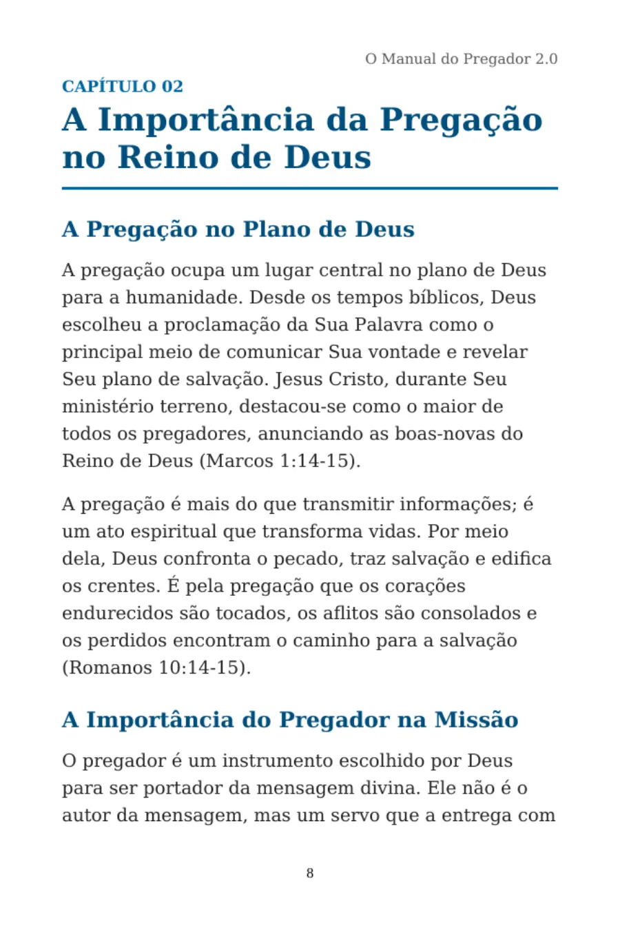 Página 9 do Manual do Pregador