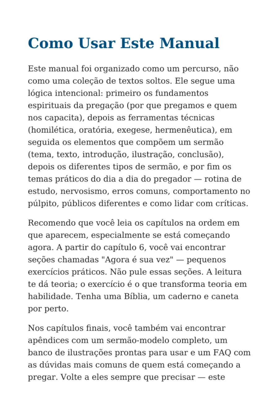 Página 3 do Manual do Pregador