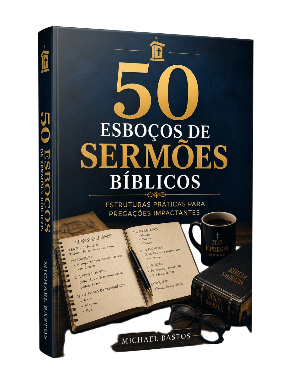 Capa 3D do ebook 50 Esboços de Sermões Bíblicos